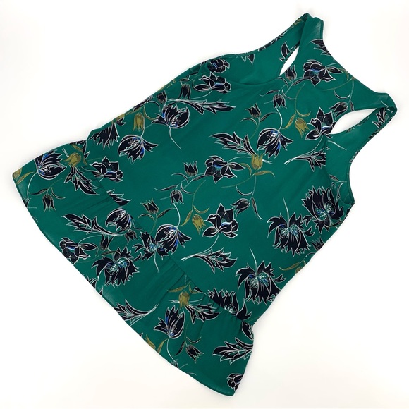 Cabi NWT Zoe Top # 3276 Green Wildflower Print Peplum Hem Tank Style Top, Medium - Picture 14 of 16